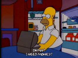 Season 1 Money GIF by The Simpsons