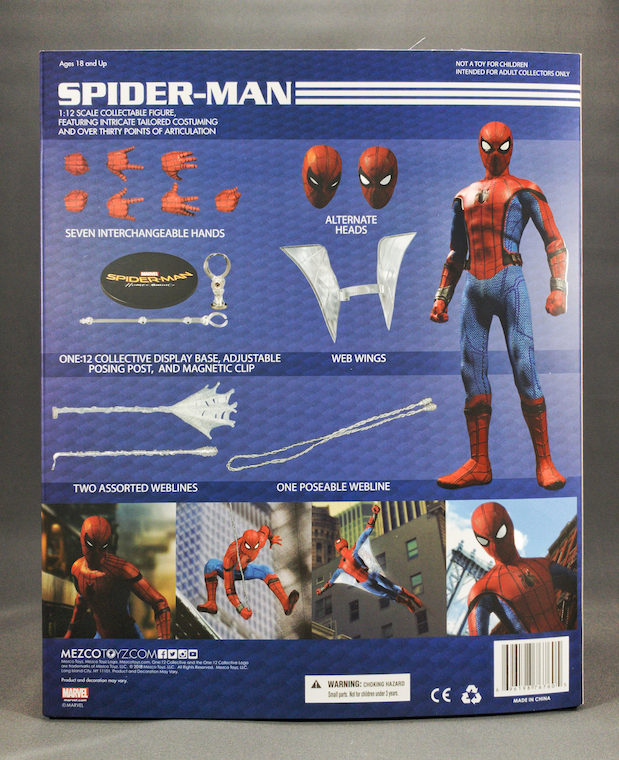  Mezco Toys One: 12 Collective: Marvel Spider-Man Homecoming  Action Figure : Toys & Games