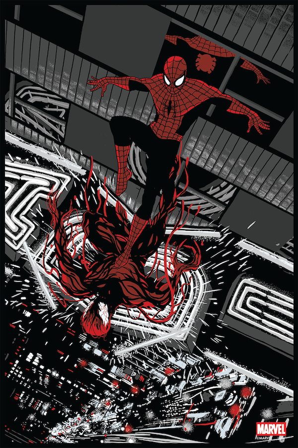 Spider-Man-Vs.-Carnage-Noir-Variant-by-Chris-Thornley-Raid71-GMA-NYCC-2020  | Hi-Def Ninja - Blu-ray SteelBooks - Pop Culture - Movie News